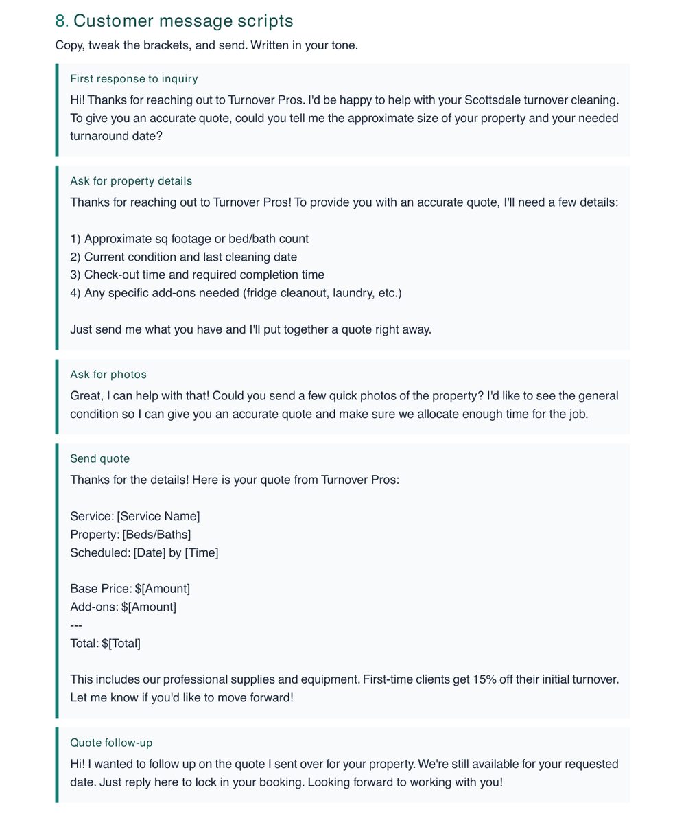 20 customer scripts preview
