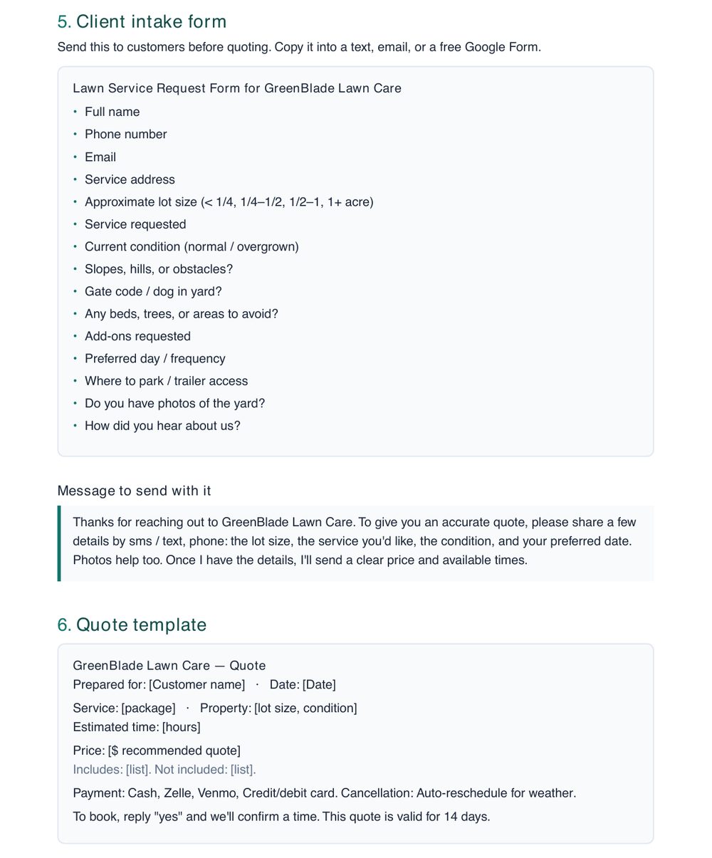 Client forms & templates preview