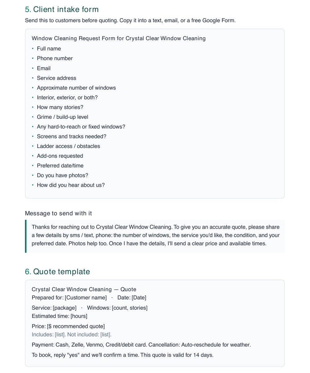 Client forms & templates preview